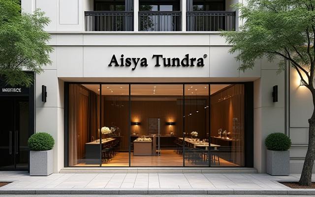 Pandangan luar salon Aisya Tundra di George Town, Penang.