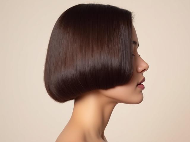 Potongan bob moden yang tajam dan bergaya