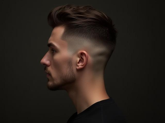 Potongan rambut lelaki moden dengan tekstur